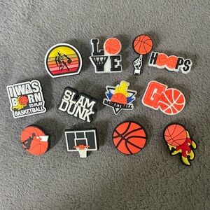 12 new basketball croc shoe charms new